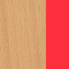 Faia+MDF / Natural+Vermelho (Foto)