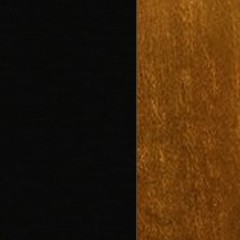 MDF / Lacado Preto Alto Brilho L2 + Folha Ouro F2