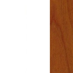 MDF / Lacado Branco Mate + Cerejeira