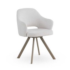 Tecido Creme + Pés Taupe | 11639