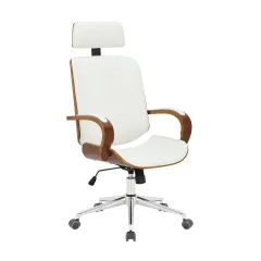 Nogueira + Sintético Branco