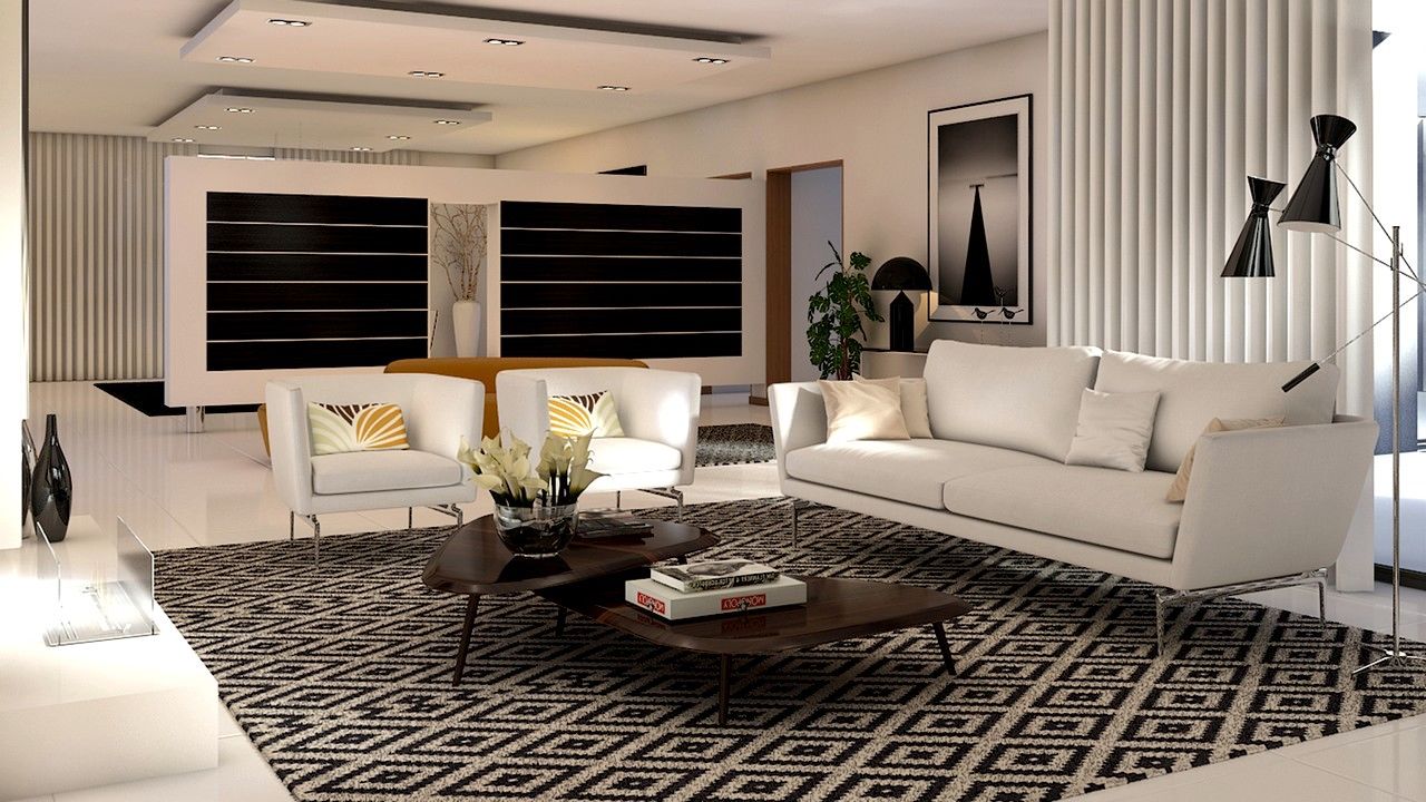 Ideias de decoração de interiores para salas de estar 