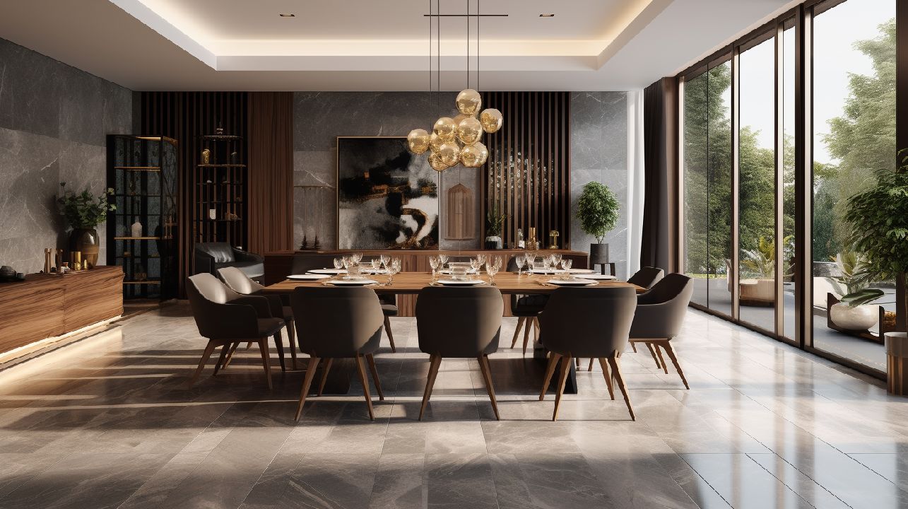 Decoração de sala de jantar envolve harmonia. Escolha cores suaves, móveis proporcionais ao espaço, iluminação adequada, quadros e espelhos que ampliem e valorizem o ambiente.