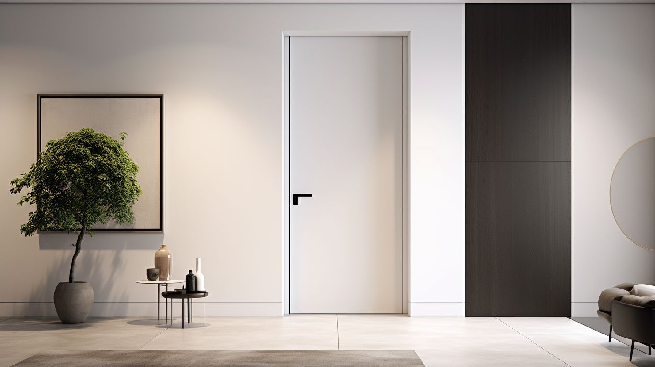 As portas interiores modernas brancas trazem uma sensação de leveza e harmonia aos espaços. Seu design minimalista e clean combina perfeitamente com decorações contemporâneas
