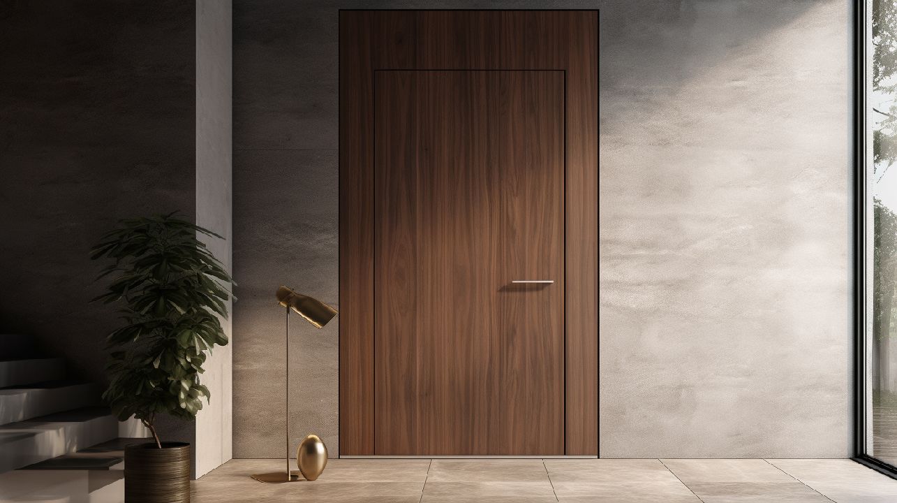 As portas interiores de madeira proporcionam um aspeto rústico e acolhedor ao ambiente. São duráveis, resistentes e realçam a beleza natural da madeira, melhorando a decoração interior.