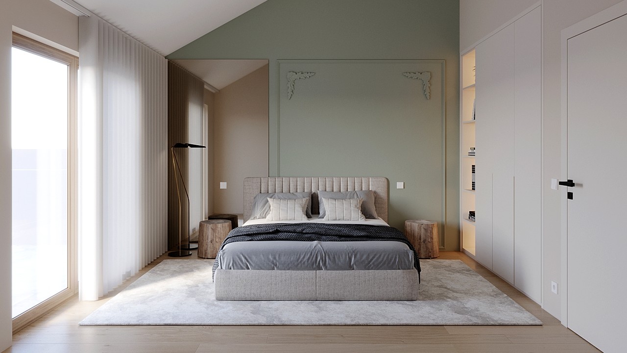 A grande vantagem dos quartos modernos é a combinação de estilo, conforto e funcionalidade de forma atemporal. Você pode escolher móveis modernos de design minimalista, que lhe darão uma sensação de tranquilidade e harmonia na decoração.