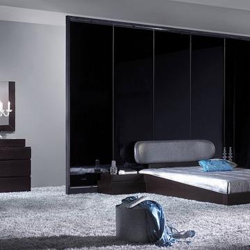 Quarto Cama Estofada Prata