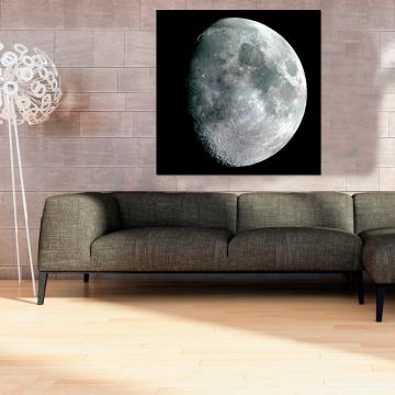 Quadro Lua a Preto e Branco