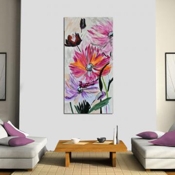 Quadro Flores Rosa