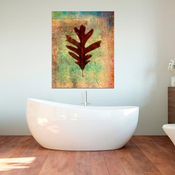 Quadro Folha Recortada a Castanho 