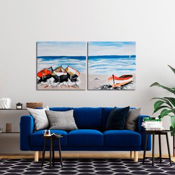 Quadro Quarteto de Barcos
