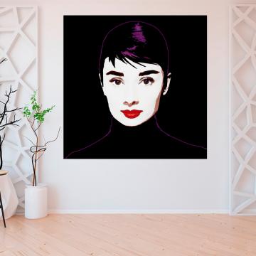 Quadro Audrey a Negro 