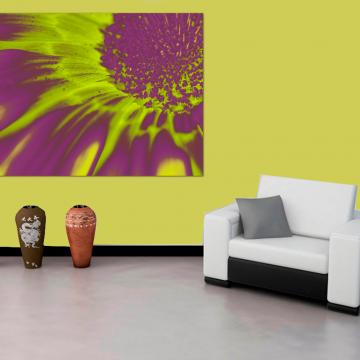 Pintura digital de flores amarelas