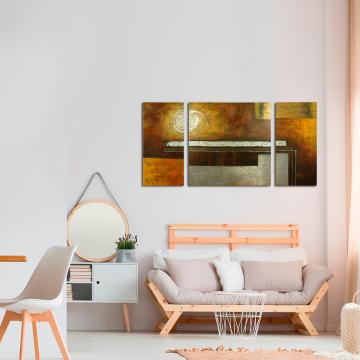 Pintura abstrata tríptico