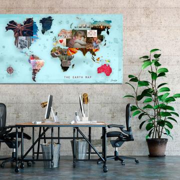 Amo a pintura do mapa mundial