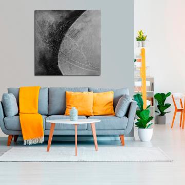 Pintura abstrata em cinza