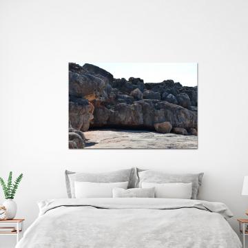Pintura de paisagem de rochas