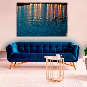 Pintura de reflexo no mar
