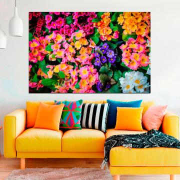 Pintura de flores e cores