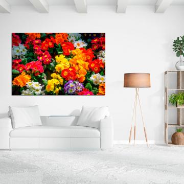 Pintura de cores e flores