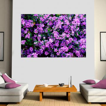 Pintura de flores lilás