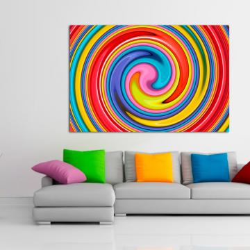 Pintura espiral abstrata