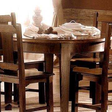 Mesa de Jantar Rustica Redonda