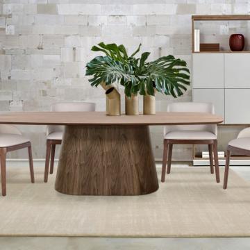 Mesa Retangular Nogueira Aquila 
