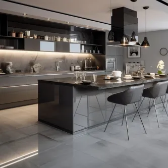 A cozinha com ilha é um espaço funcional, que permite aproveitar todos os detalhes para otimizar a realização das suas tarefas diárias na cozinha.