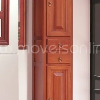 Armário de casa de banho Genova em madeira com gavetas e portas