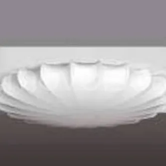 Candeeiro lamp plafons branco com difusor escultado em pétalas