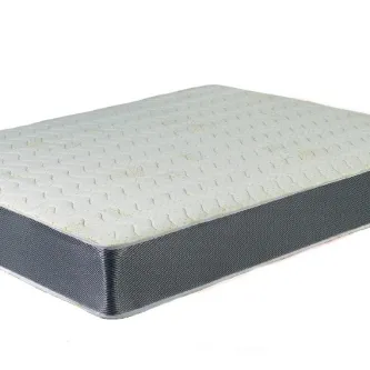 Colchão Memolife branco com topo acolchoado e laterais cinzentas