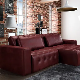 O sofá chaise longue Turim é a escolha perfeita para você relaxar no conforto da sua casa.