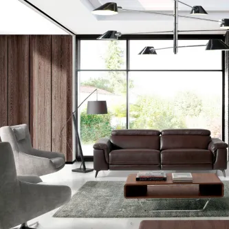 Relaxe ao máximo no sofa relax 2 lugares Choco! Uma peça que se destaca na sua sala, pelo seu design moderno e conforto inigualável.