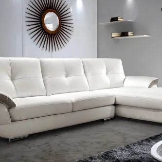 Estilo moderno e elegante o sofá chaise longue Florencia é a escolha ideal para aqueles que querem adicionar um toque de luxo e sofisticação à sua sala.