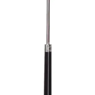 Cabide antena com haste metálica cromada e base preta