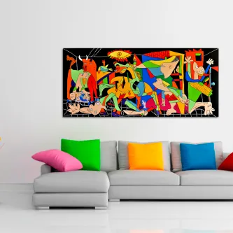 Guernica: uma homenagem à vida e à cor, ainda que no meio de tamanha tragédia.
