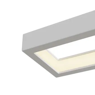 Aplique de parede Everett branco retangular com iluminação LED interna