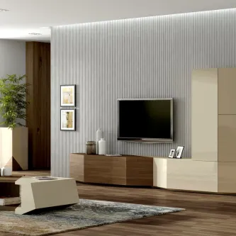 A Estante TV Satira II é a escolha perfeita para a sua sala de estar. Uma peça moderna e elegante que realçará o seu espaço com estilo.