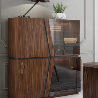 Vitrine Sophia New, o acessório perfeito para dar aquele toque final e moderno à sua sala.