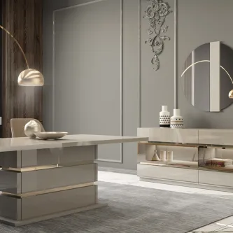 A sala de jantar Chloe oferece a combinação perfeita entre modernidade e tradição. É um lugar onde todos podem desfrutar de uma refeição em família e partilhar momentos inesquecíveis.