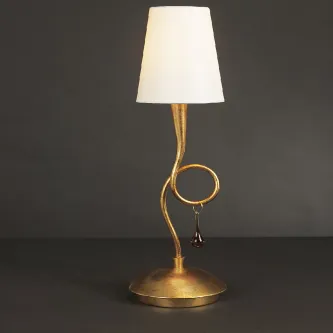 Adicione um toque de sofisticação ao seu lar com o Candeeiro de Mesa Paola. Sua forma clássica e moderna é perfeita para qualquer decoração.
