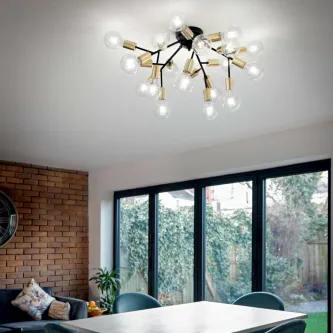 O plafon Spark é a escolha ideal para espaços iluminados com elegância e modernidade. Com design minimalista, proporciona luz direta e uniforme, criando um ambiente acolhedor.