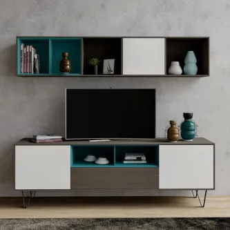 Organize o seu espaço com a estante TV Enkel V9. Seu design moderno e versátil permite que você combine diferentes estilos de decoração.