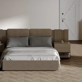 Tudo o que você precisa para desfrutar de uma noite relaxante e aconchegante o quarto de Casal Thin 03. Conforto e estilo num só lugar!