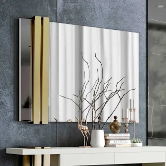 O espelho Luca New é um acessório essencial para a sua casa! Com seu acabamento em alumínio, ele transmite elegância e modernidade. Mais do que um simples espelho, ele é uma obra de arte.