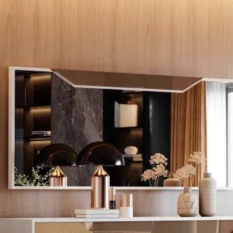 O Espelho Luca Lux é a peça que faltava para a sua decoração de luxo! Seu design moderno e sofisticado darão um toque de elegância para o seu ambiente.