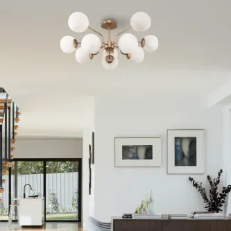 O plafon Erich 10L é ideal para iluminar qualquer ambiente com estilo. Seu design moderno e sofisticado dá o toque final a sua decoração.