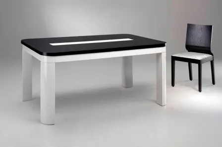 Mesa de Jantar Cristal Extensivel 160