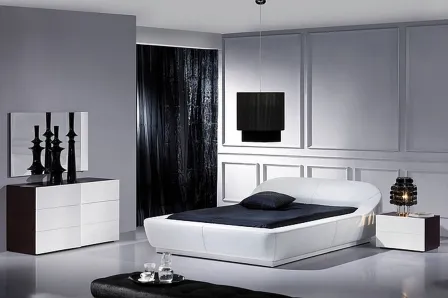 Quarto com Estofo em Pele Sintetica